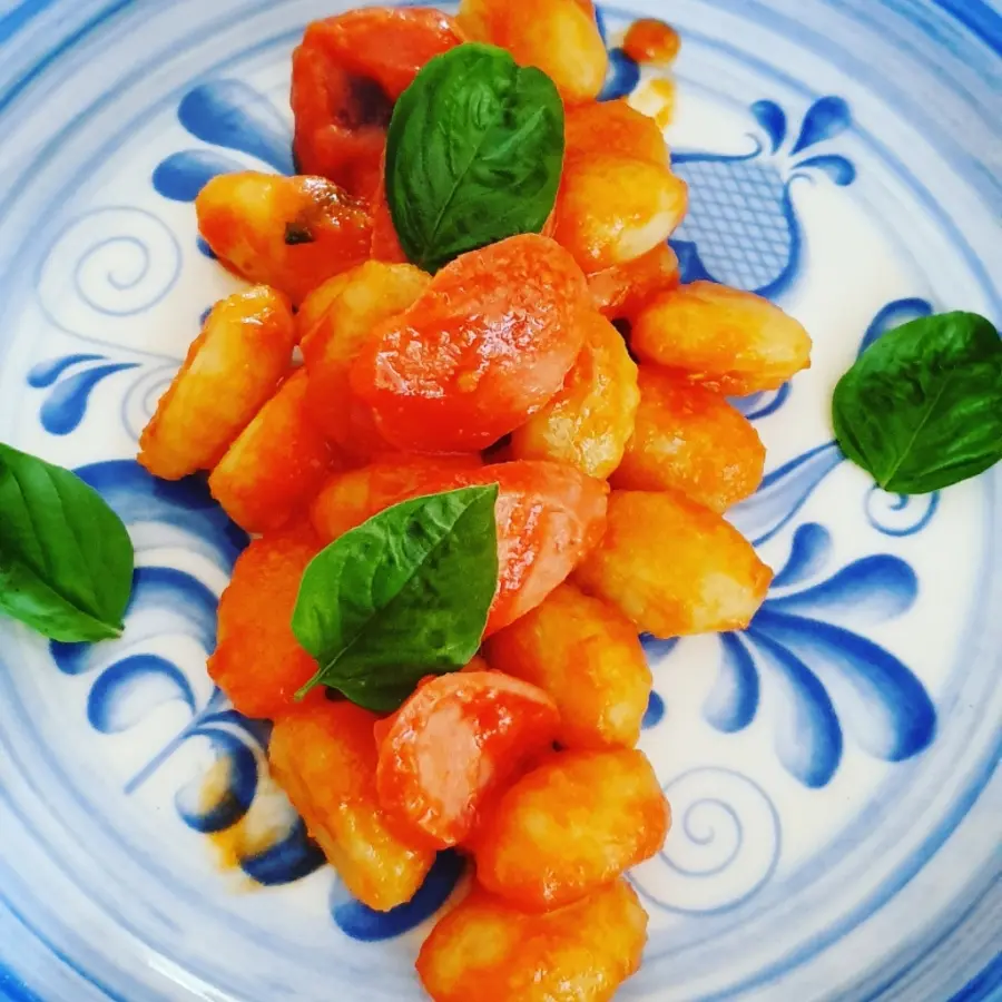 creation thumb for Gnocchi with homemade tomato sauce