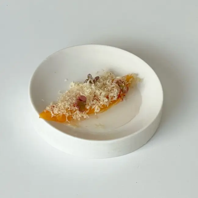 creation thumb for Fermented Loquats, Lemon Verbena and Buttermilk Shaved Ice