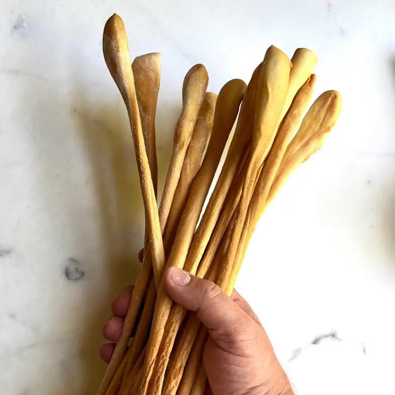 creation thumb for Sourdough grissini using discard
