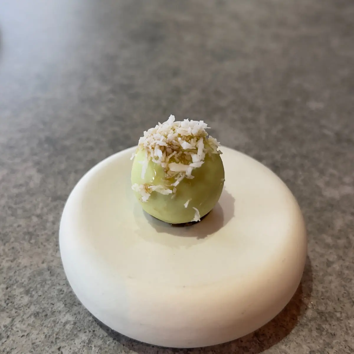 creation thumb for Pandan Coconut Ganache