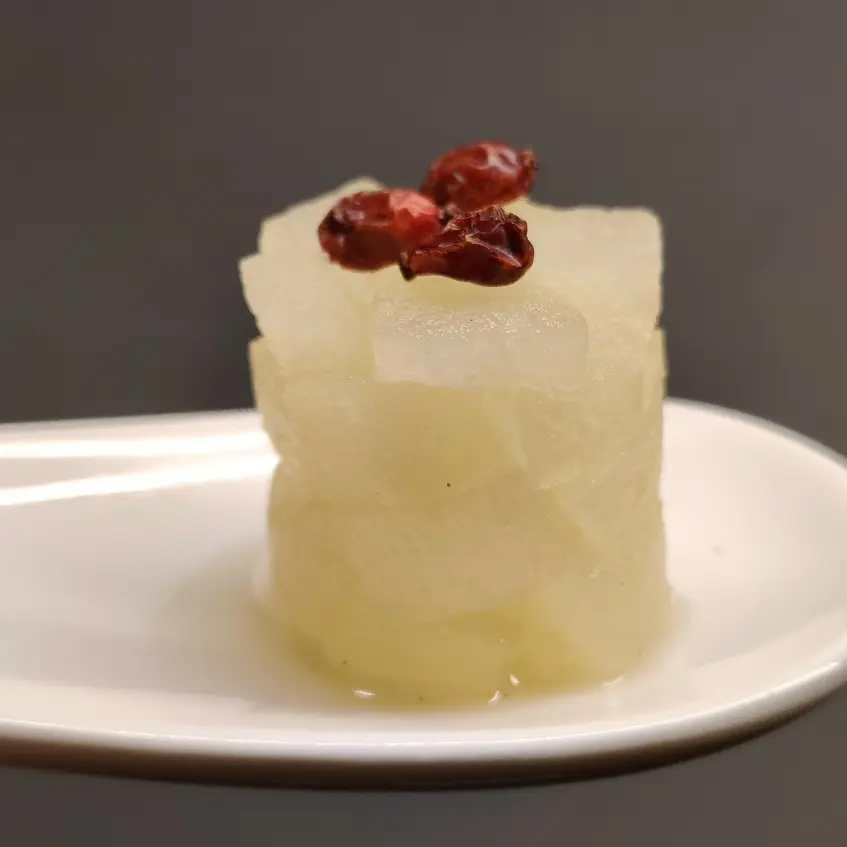 creation thumb for Poached pear, orange, barberry, star anise
