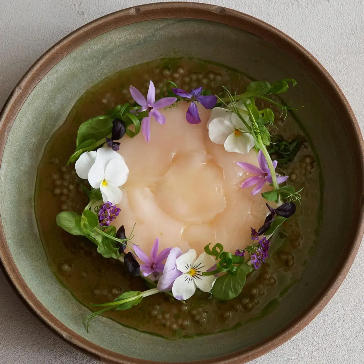 creation thumb for Scallop with Citrus Kosho & Gooseberry