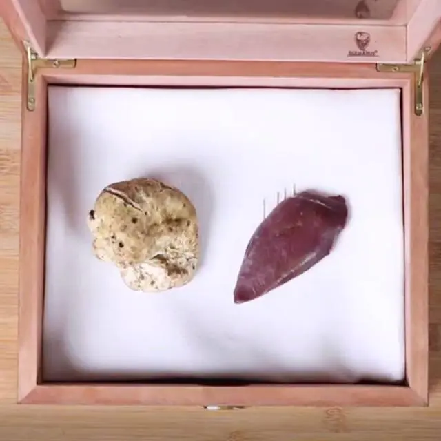 creation thumb for Truffled PIGEON SASHIMI with white truffle and PÂTÉ
