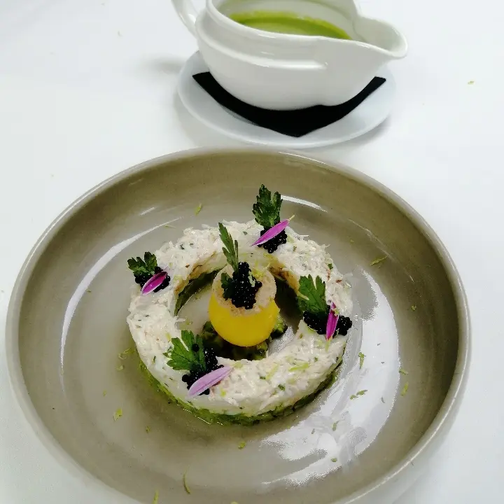 creation thumb for Spider meat asparagus soup