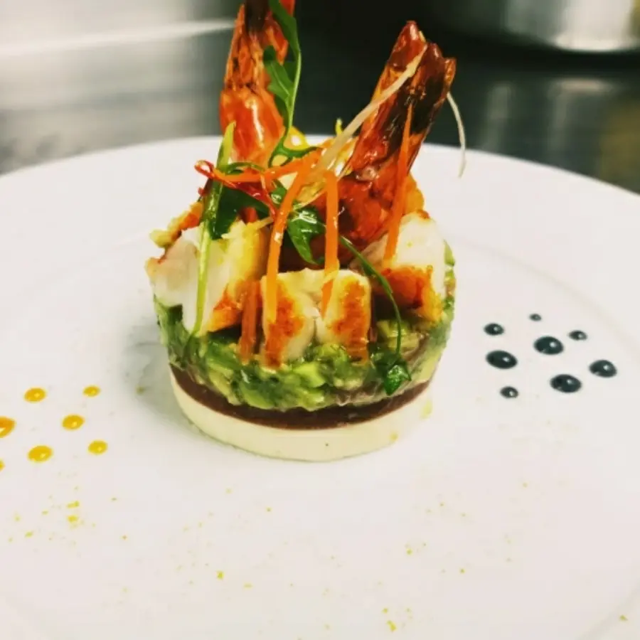 creation thumb for Gambas royal & tartar d'avocat
