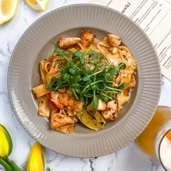 creation thumb for Pappardelle with Salmon in a Creamy Tomato Sauce
