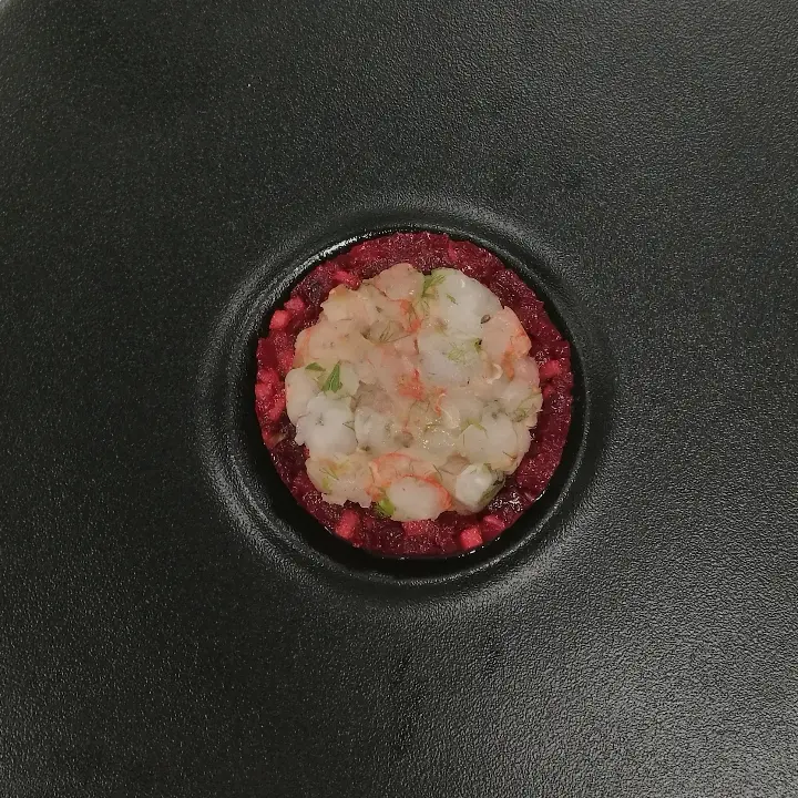 creation thumb for Beet Tartare with Prawn