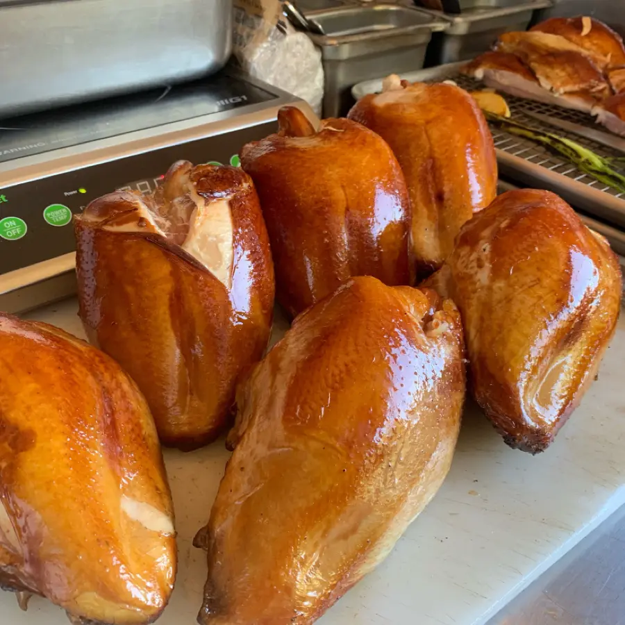 creation thumb for Salmuera, then smoked organic chicken (animalón)