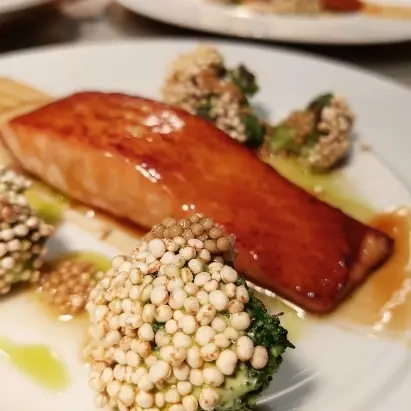 creation thumb for Lachs/Ponzu/Blumenkohl