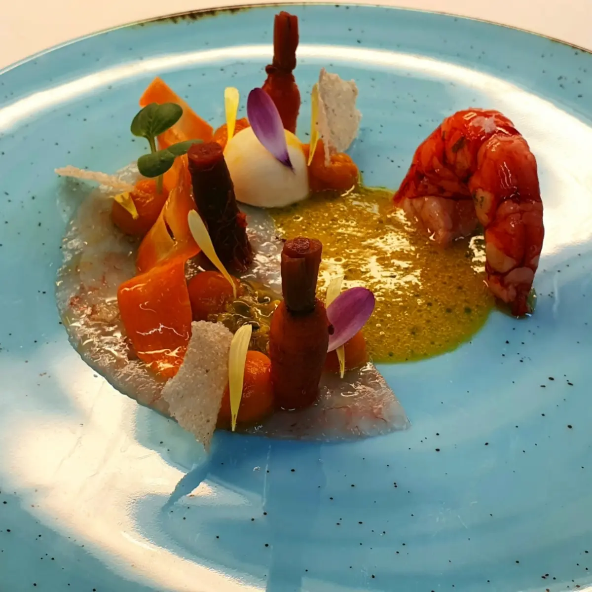 creation thumb for Red King Prawns | Carrots | Passionfruit