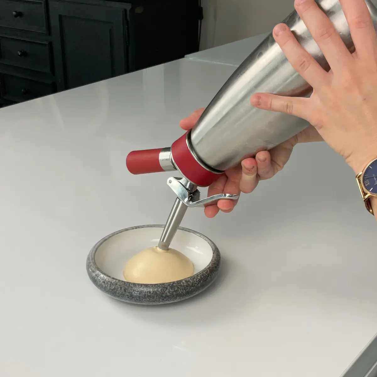 creation thumb for Salted caramel peanut espuma 🥜