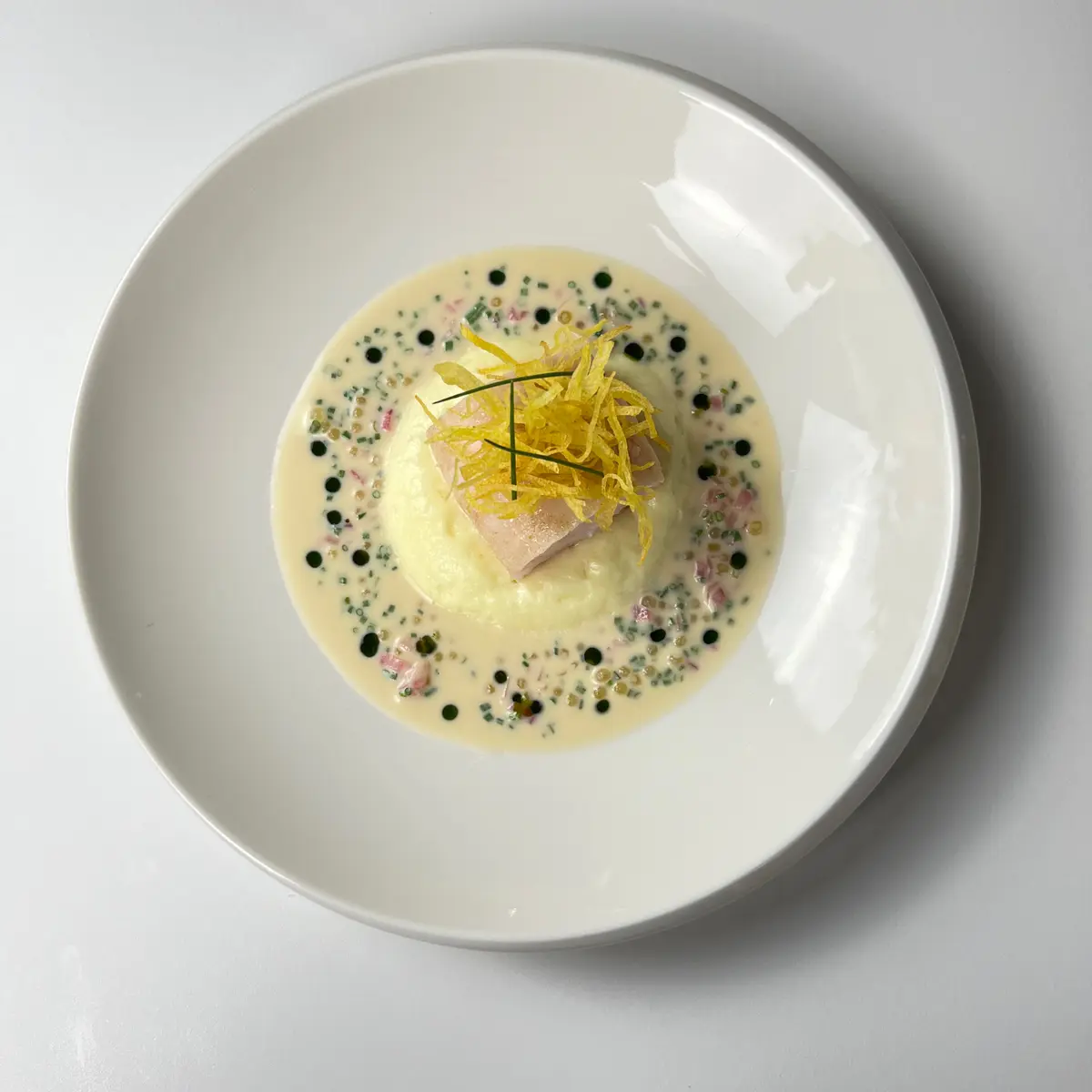 creation thumb for Dashi beurre blanc with condiments