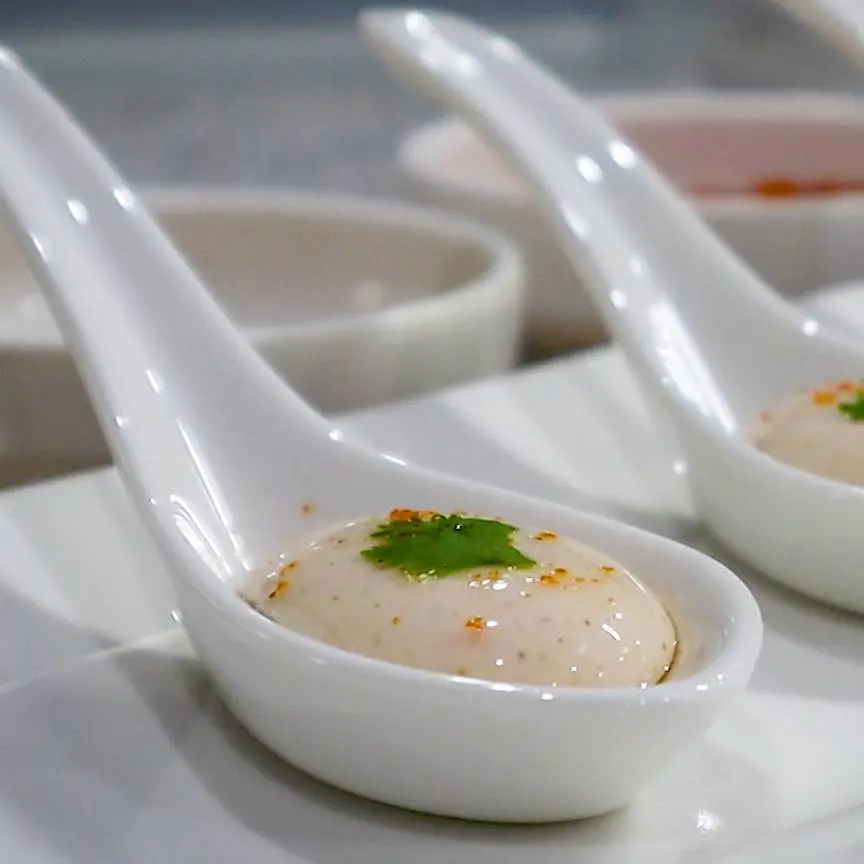 creation thumb for Yogurt speziato sferificato inverso | Esplosione di Raita