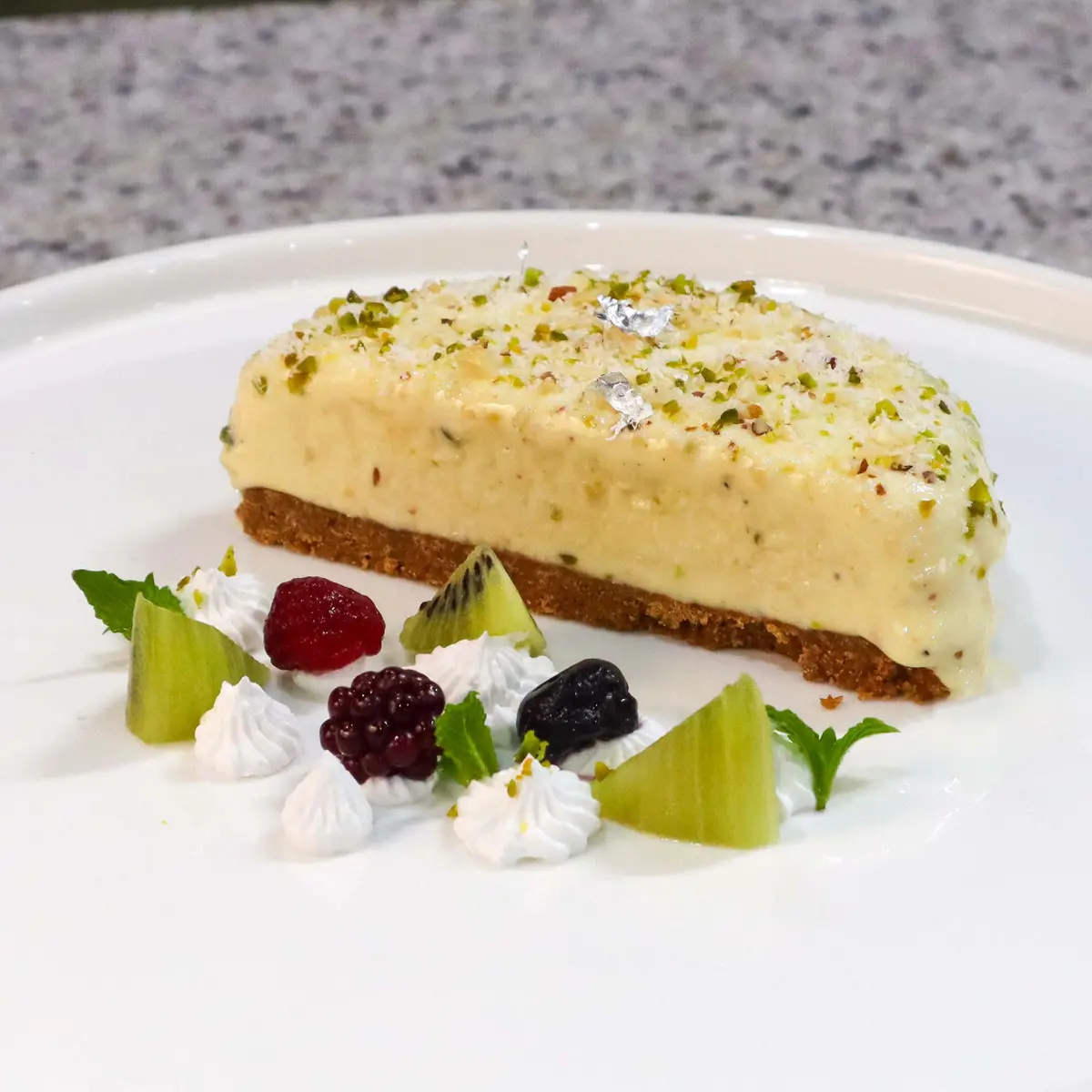 creation thumb for Rabri Kulfi Tart with Biscoff Crust