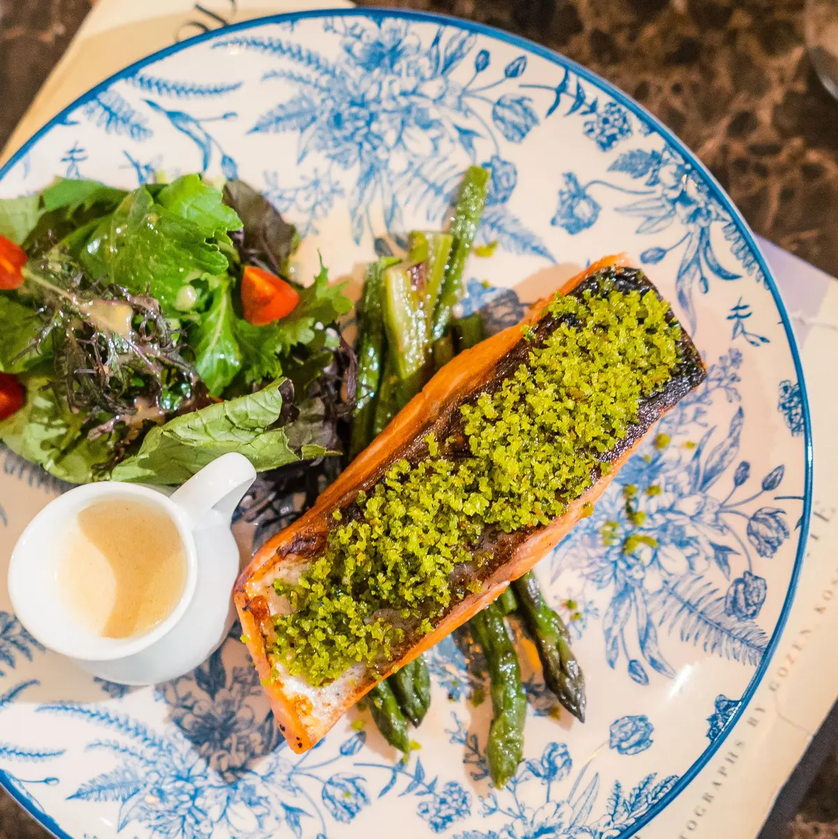 creation thumb for Salmon with Green Dressing