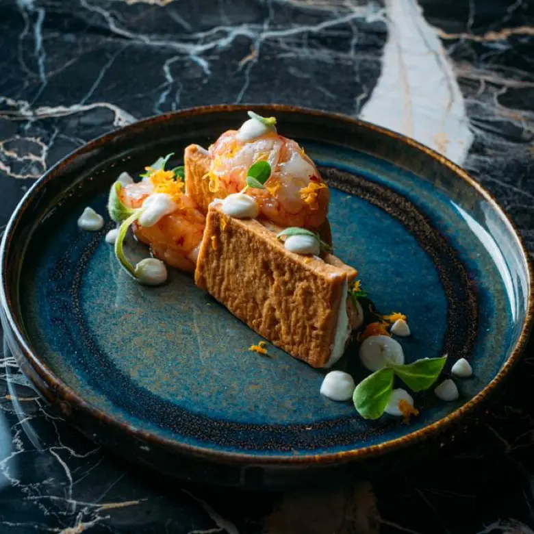 creation thumb for Red Prawns, Parmesan & Agrumes 