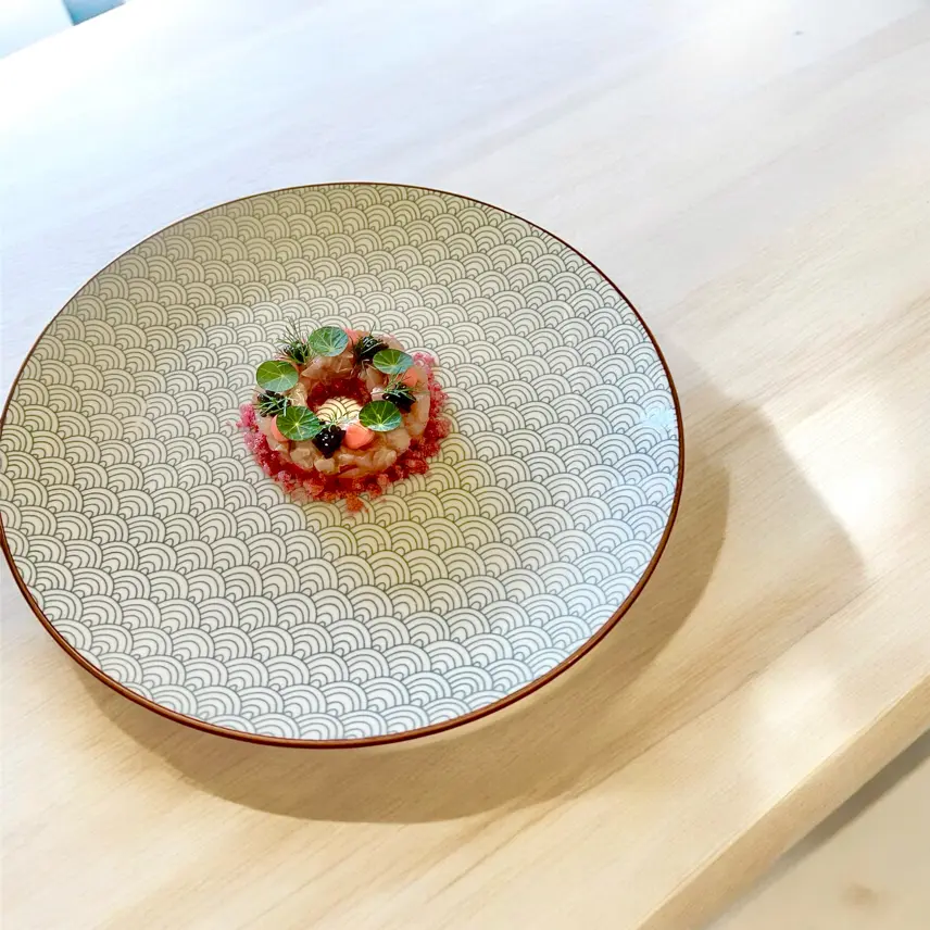 creation thumb for Yellowtail tartare red fruits and caviar🐟🍓
