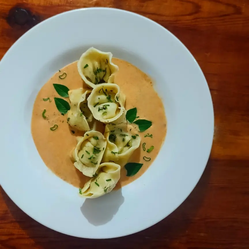 creation thumb for Ravioli in Pink Sauce