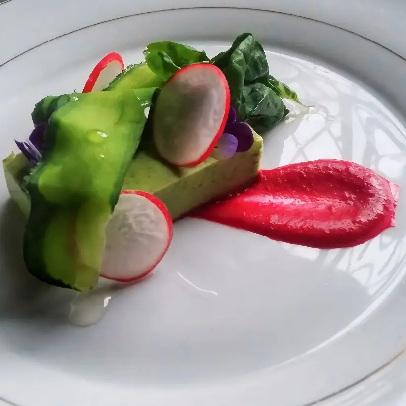 creation thumb for Spinach panna cotta