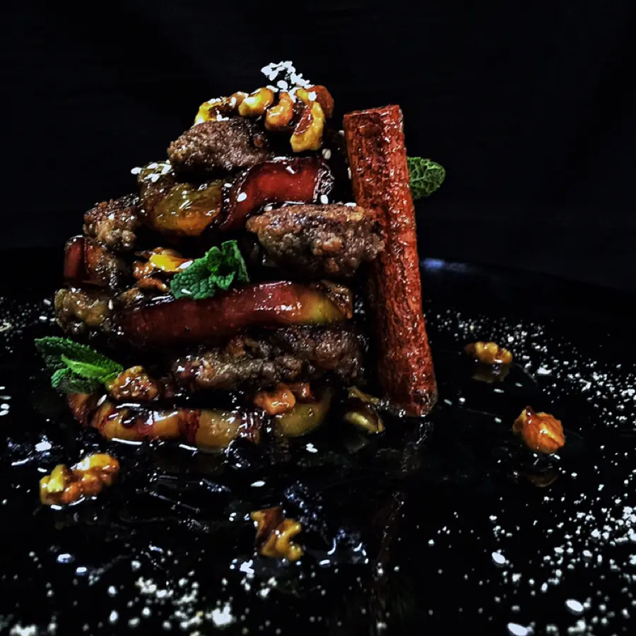 creation thumb for Calf liver with caramelized apples