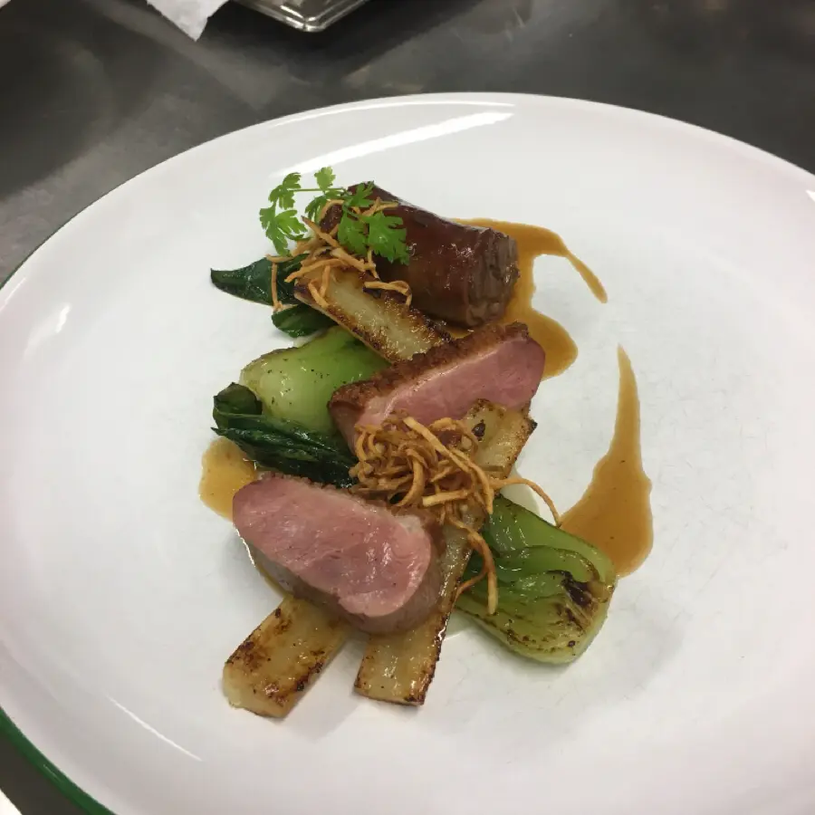 creation thumb for 2x Ente an Topinambur,Schwarzwurzeln u. Pak Choi