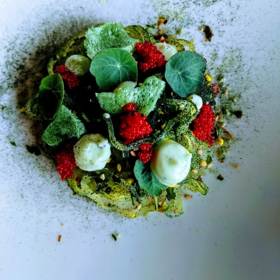 creation thumb for Marinated Tuna, cold noodles & tobiko caviar
