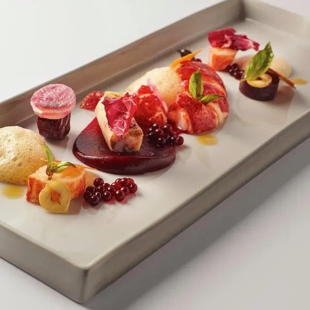 creation thumb for blue lobster | beet root | hazelnut