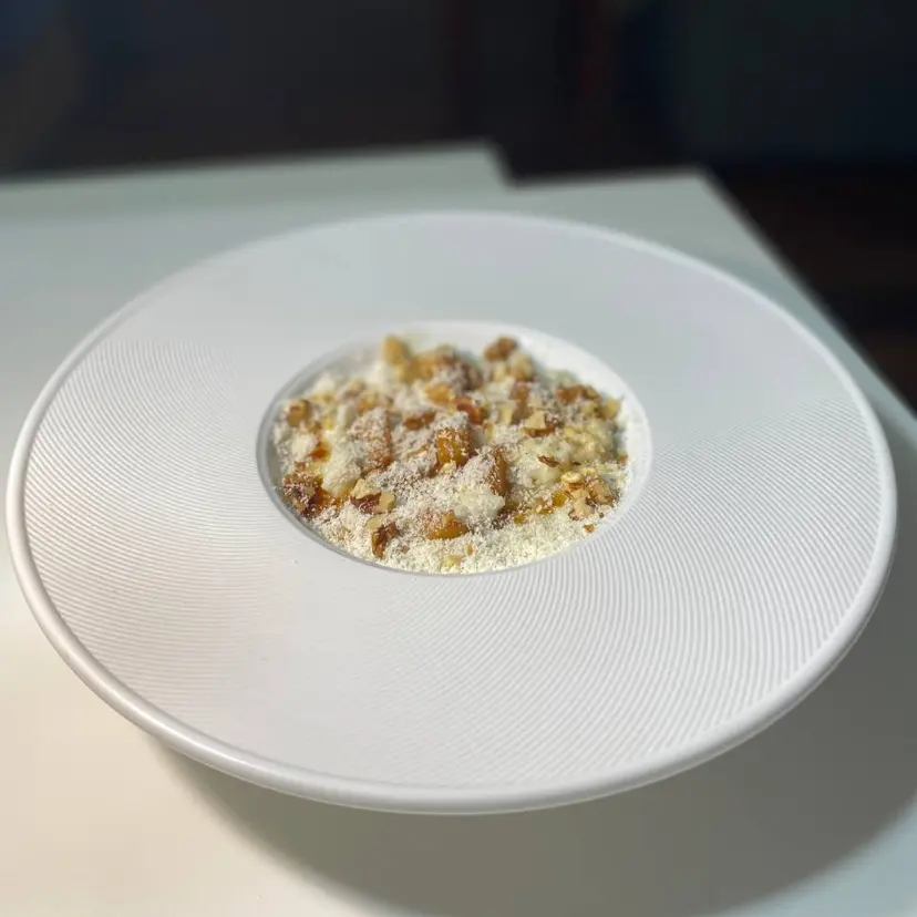 creation thumb for Creamy Risotto with Caramelized Pear, Gorgonzola, and Walnuts