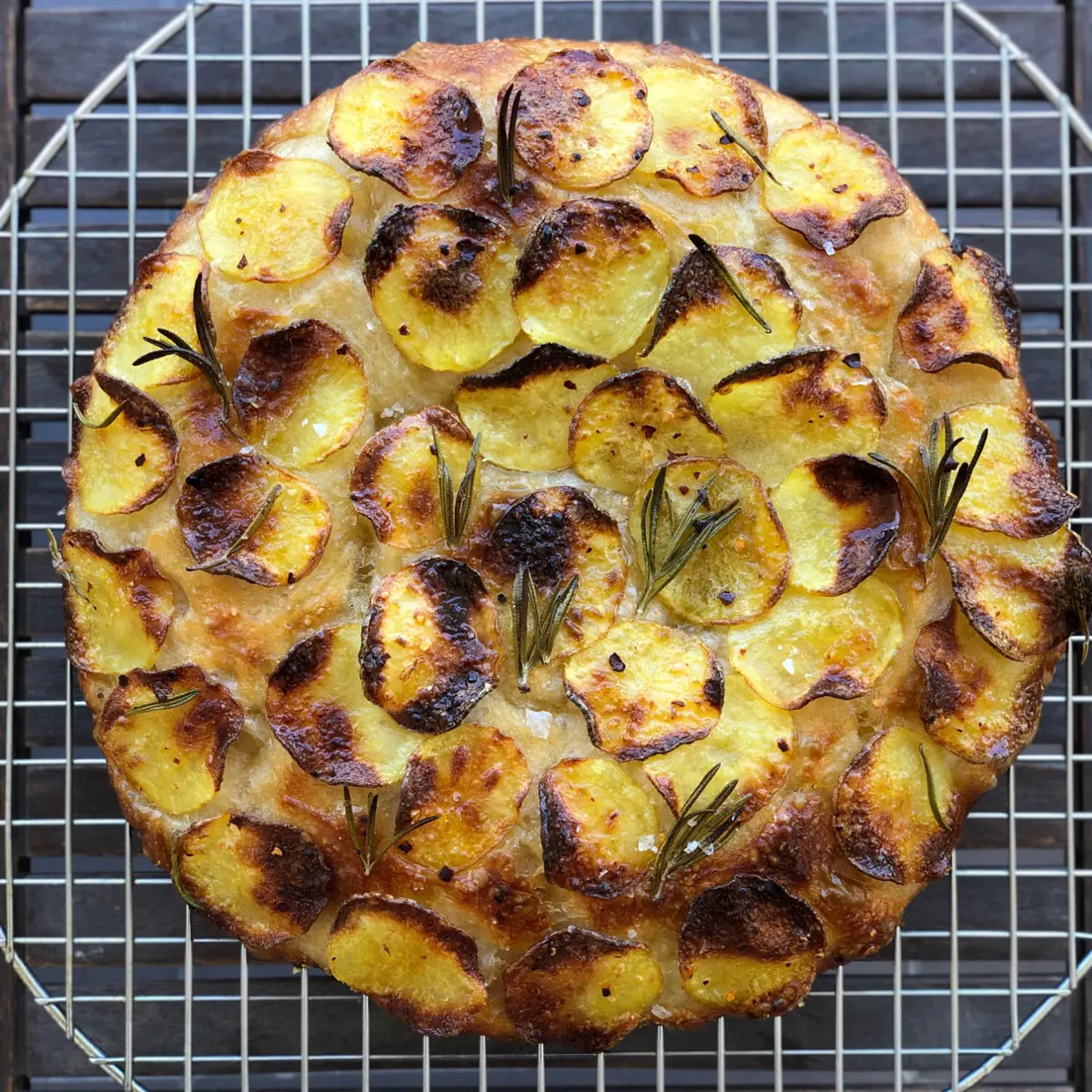 creation thumb for Potatoes & rosemary sourdough focaccia