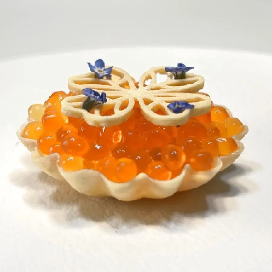 creation thumb for Blanco Tartelette with Kelp Ikura & White Miso.