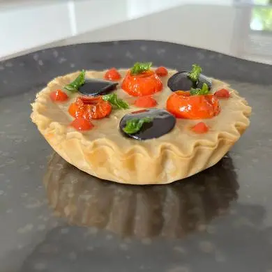 creation thumb for Tarta de berenjenas y cerezas