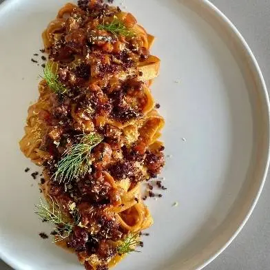 creation thumb for Tagliatelle fresco con ragú de pulpo