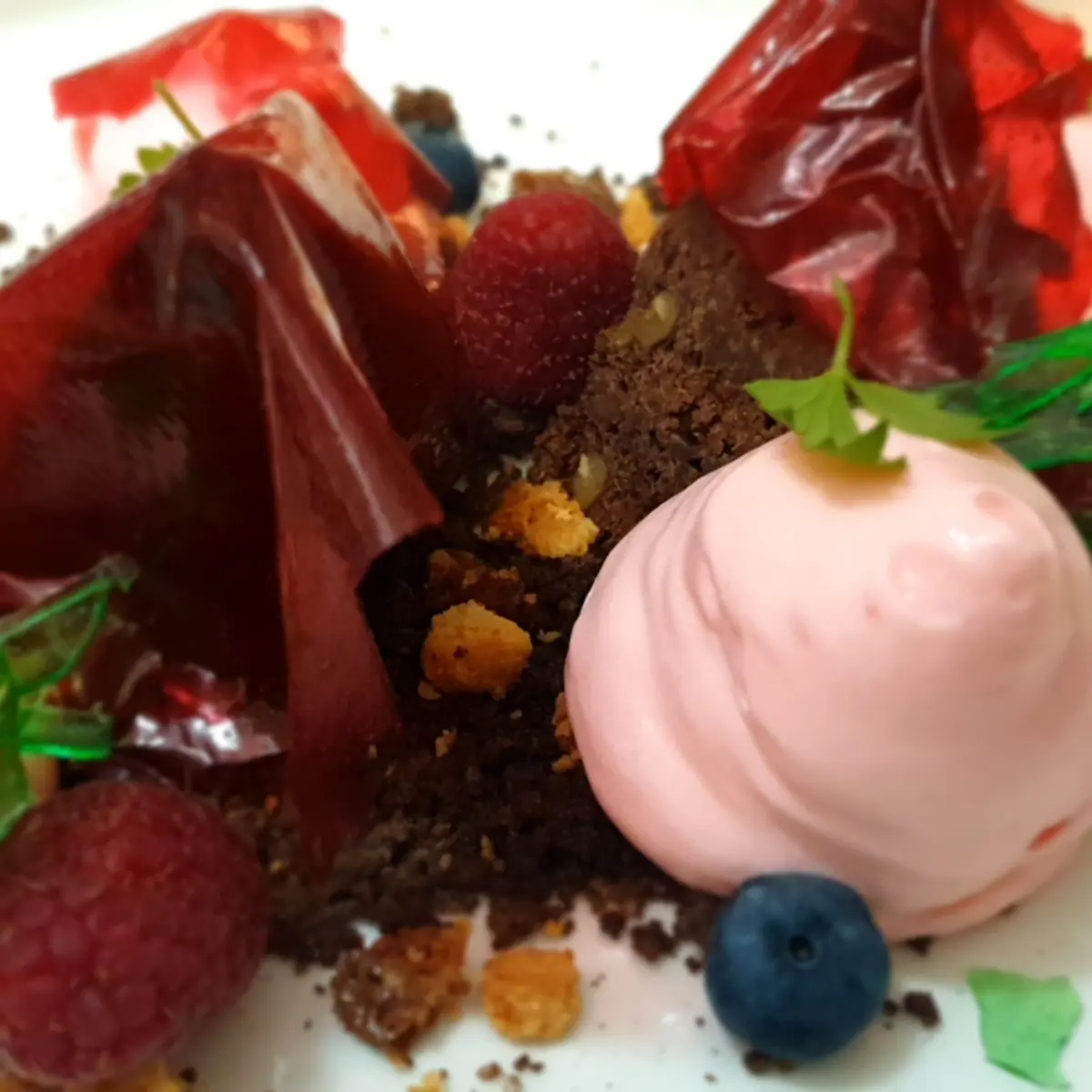 creation thumb for Chocolate factory whit lavender espuma