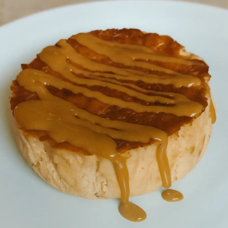 creation thumb for Molten Thai Tea and Biscoff Basque Cheesecake