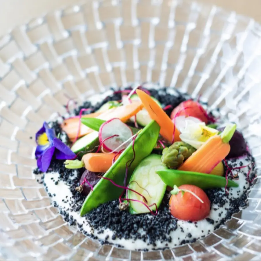creation thumb for Balearic garden - celery - black olive powder