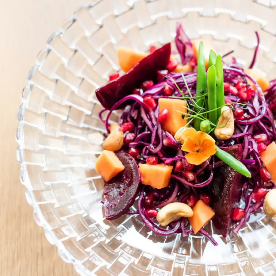 creation thumb for Red cabbage - beetroot - papaya - pomegranate