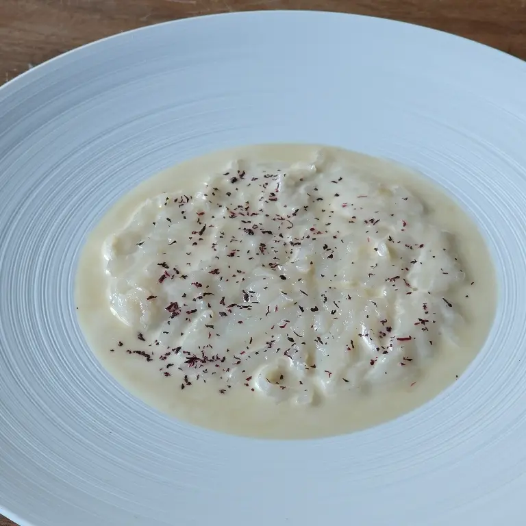 creation thumb for Scallops Carpaccio with Amazake Vinaigrette