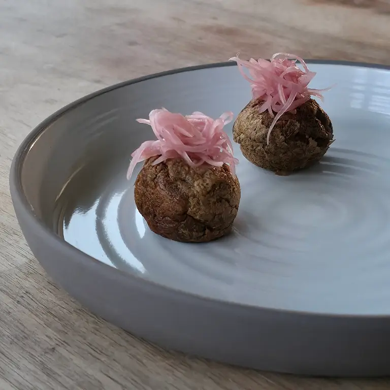 creation thumb for Oyster Takoyaki with Mignonette Sauce