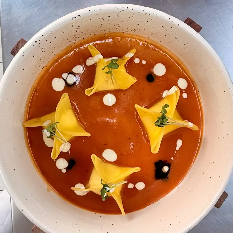 creation thumb for Prawn 🦐 and pumpkin 🎃 ravioli