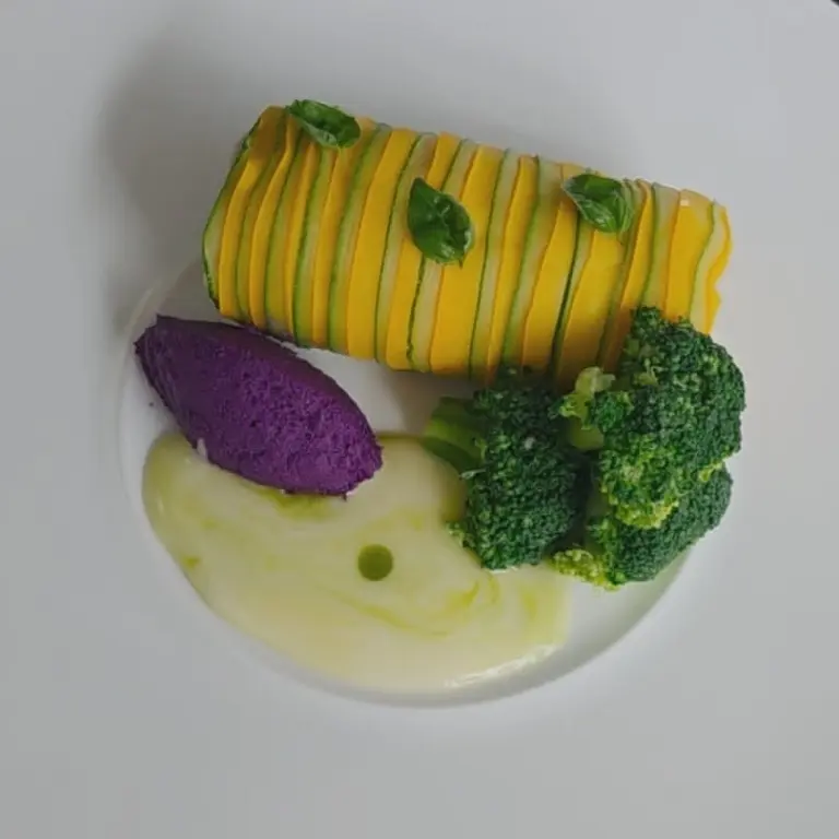 creation thumb for Zucchini and steamed sea bass