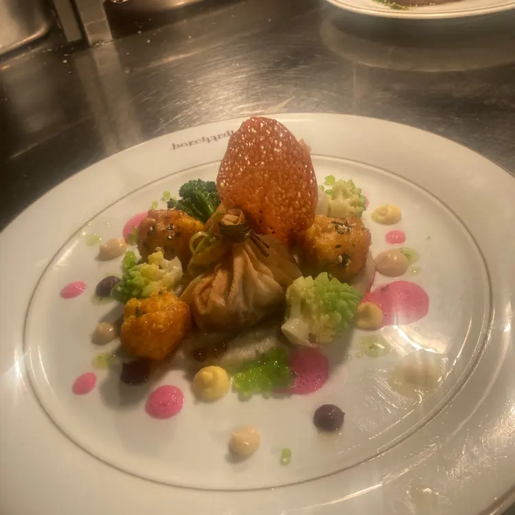 creation thumb for Shitake-Wan-Tan on Sesame Parsnip Purée