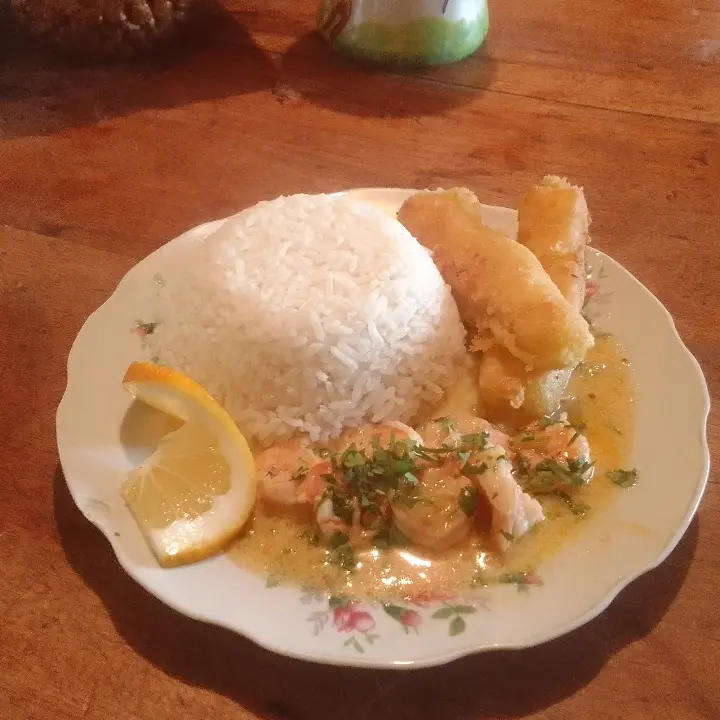 creation thumb for Shrimp in white sauce