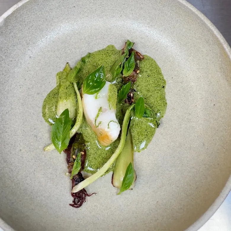 creation thumb for Wolf Fish • Firefly Squid • Green Curry • Bok Choy