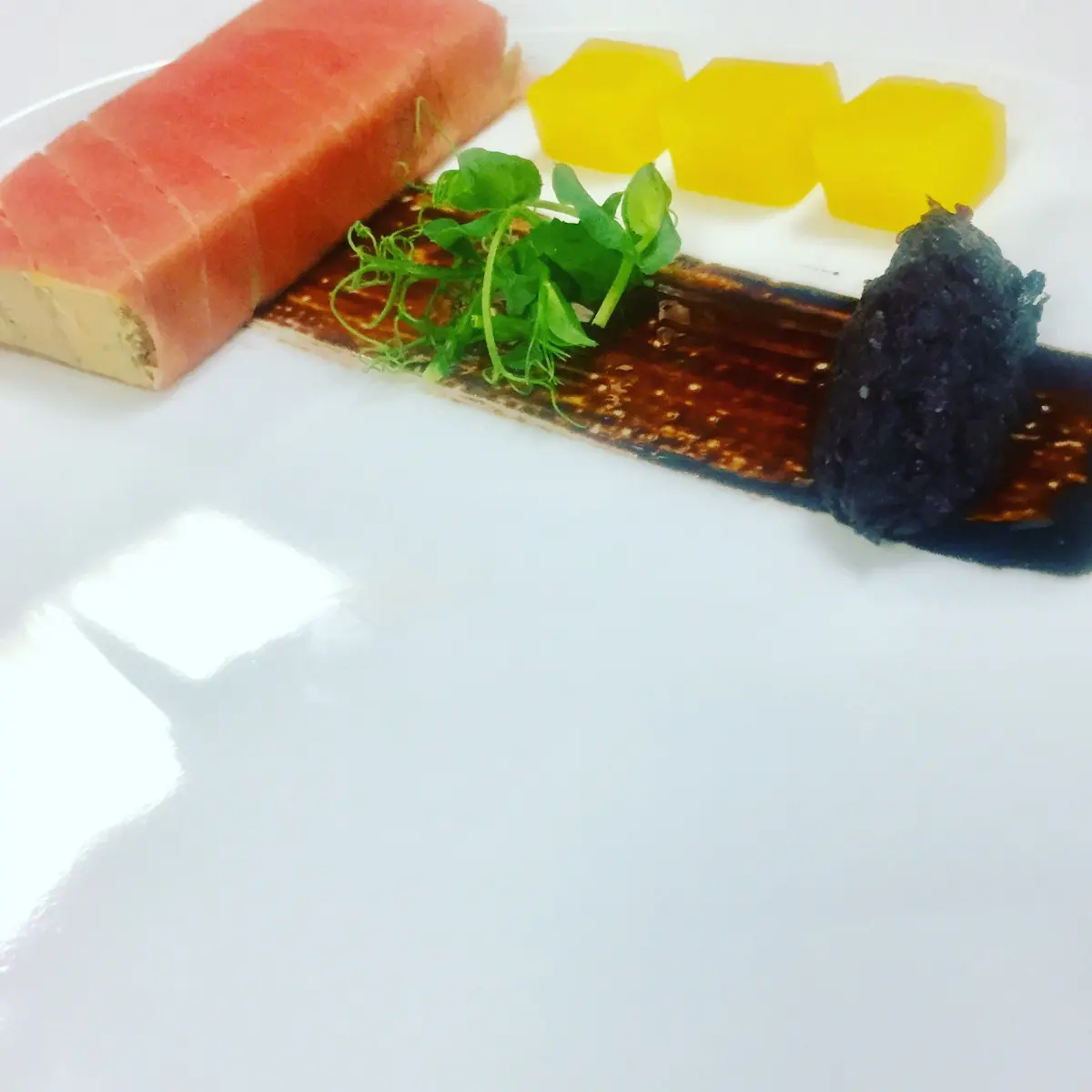 creation thumb for Smoked yellow tuna with duck terrine