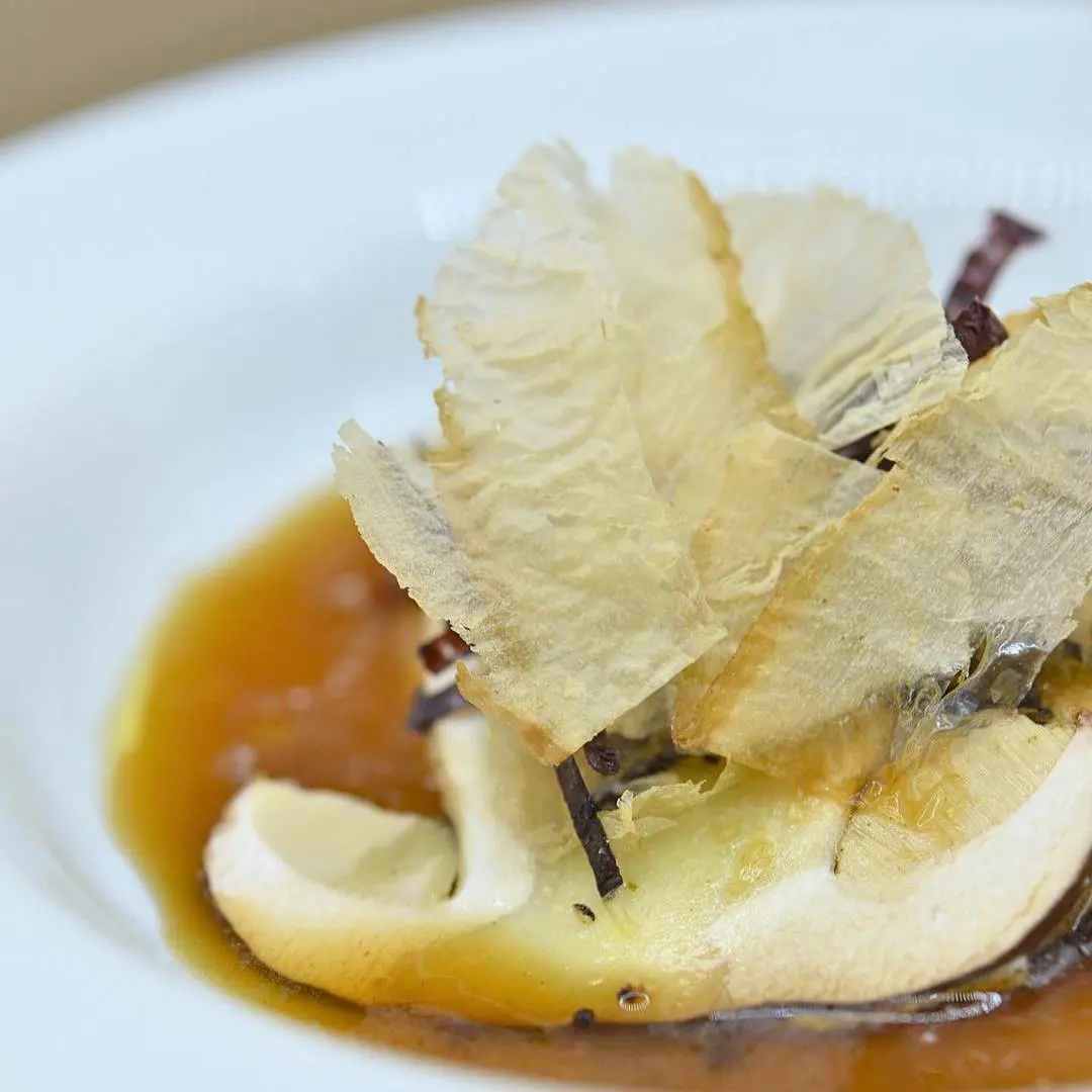 creation thumb for Grilled oyster, porcini & pine nuts