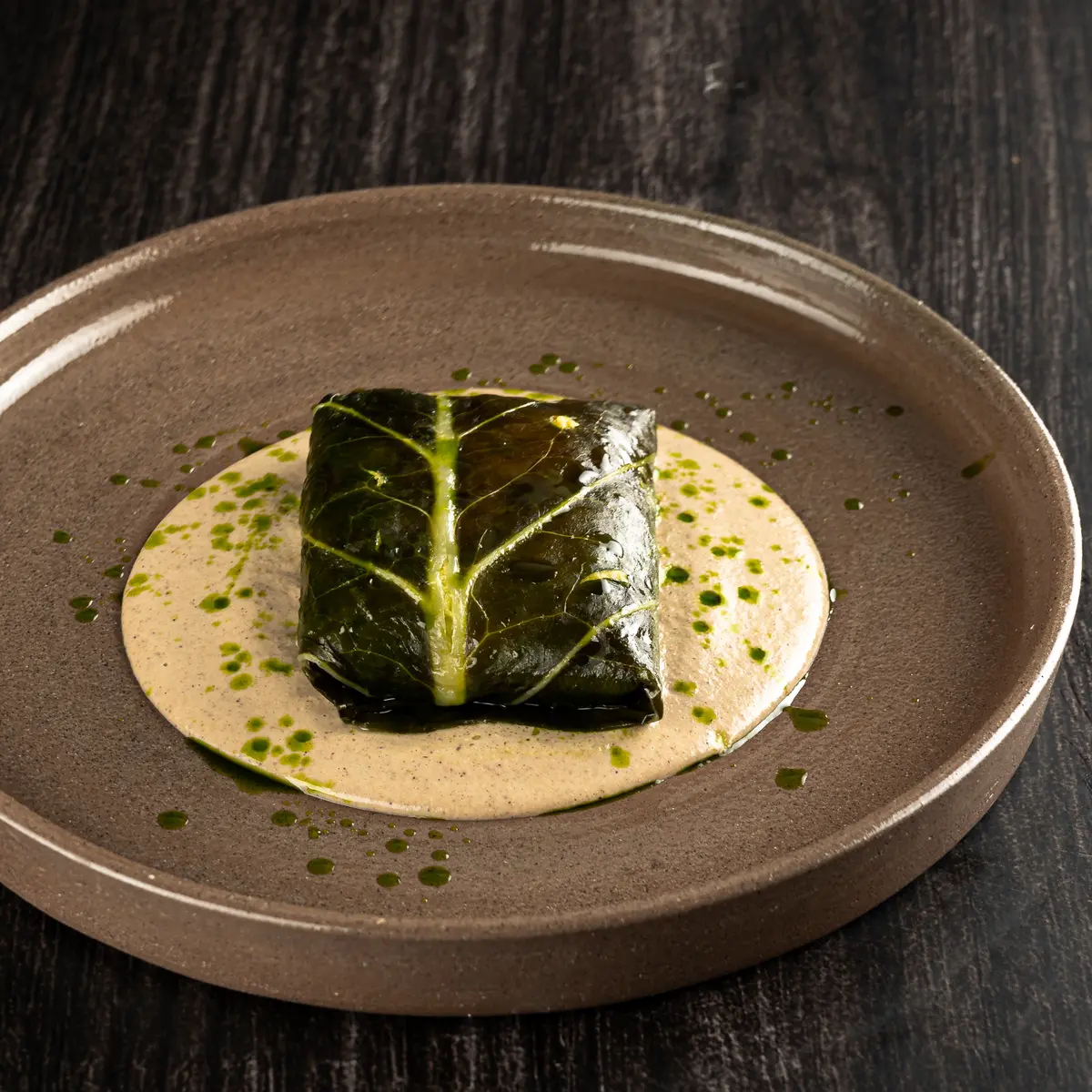 creation thumb for Holy Leaf Tamale, Cochinita Pibil, White Mole.