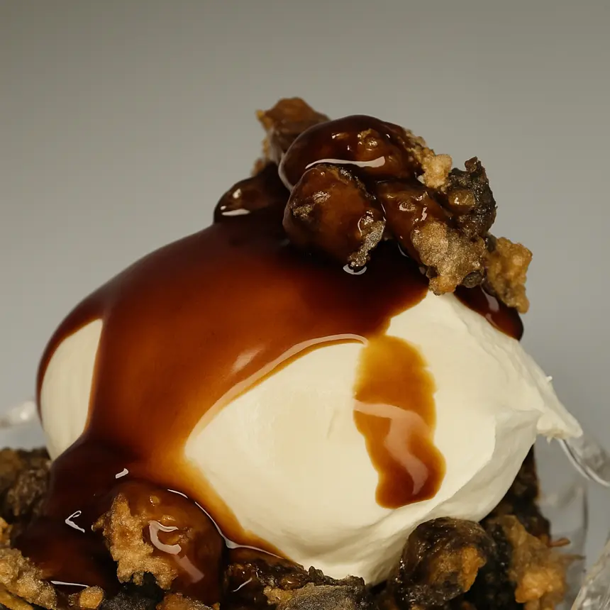 creation thumb for Fior di Latte ice cream with Pumpkin Seed Oil Mou