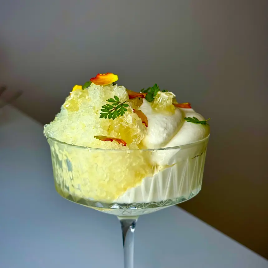 creation thumb for Chamomile and Honey Granita (without ice cream machine)