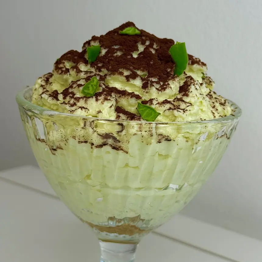 creation thumb for Avocado Tiramisù with Mexican Mint