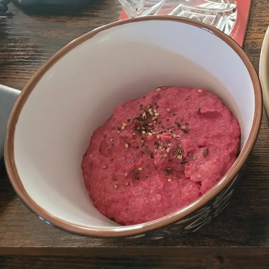 creation thumb for Gazpacho, beets, tuna